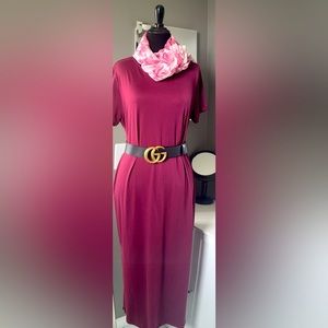 🌺BEAUTIFUL LIKE NEW MAXI DRESS(ONLY) 🌺SCARF AND BELT 👉🏽NOT👈🏽 INCLUDED⚠️‼️